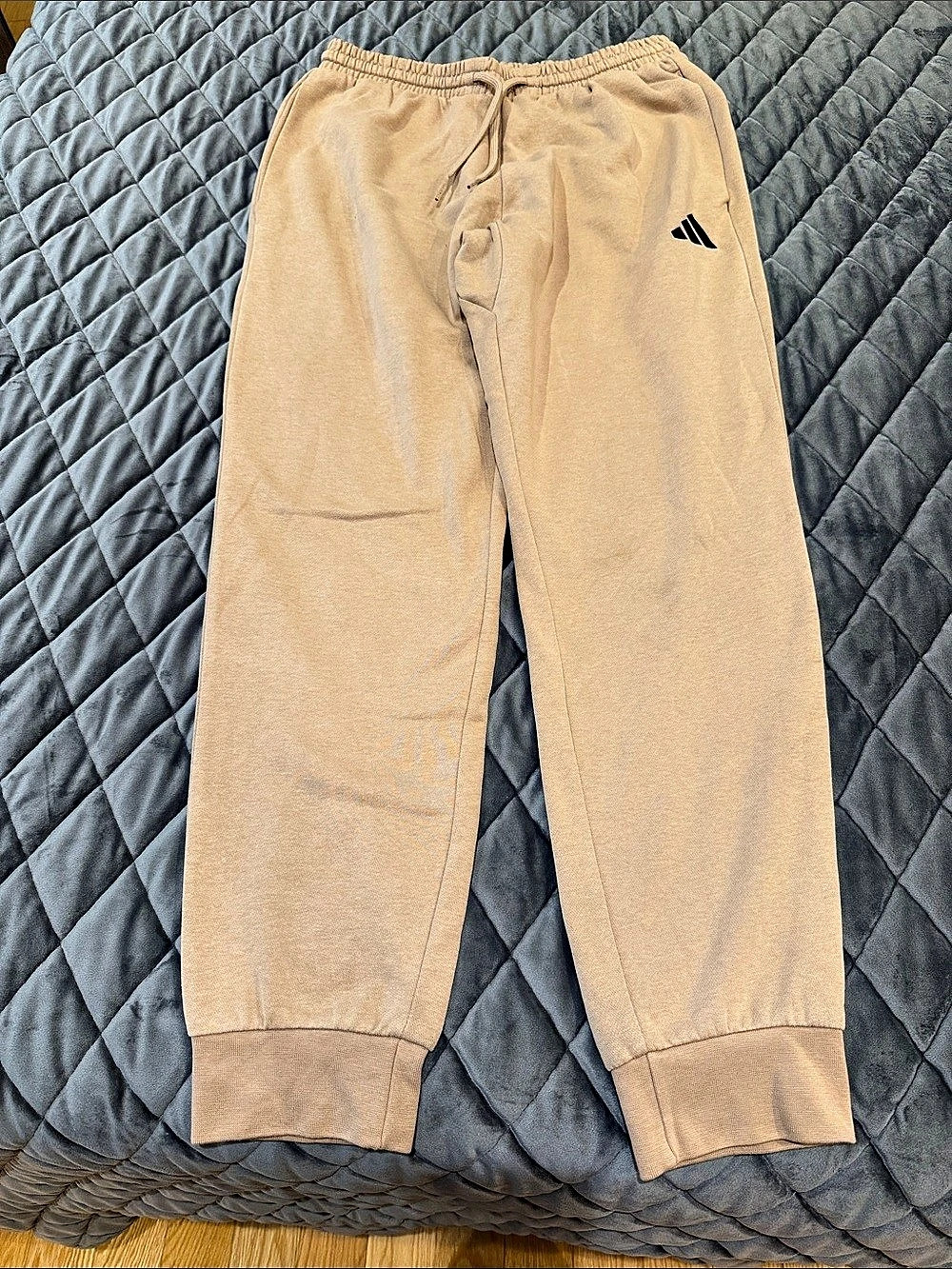 Mens adidas Jogger Sweatpants Beige Size Medium